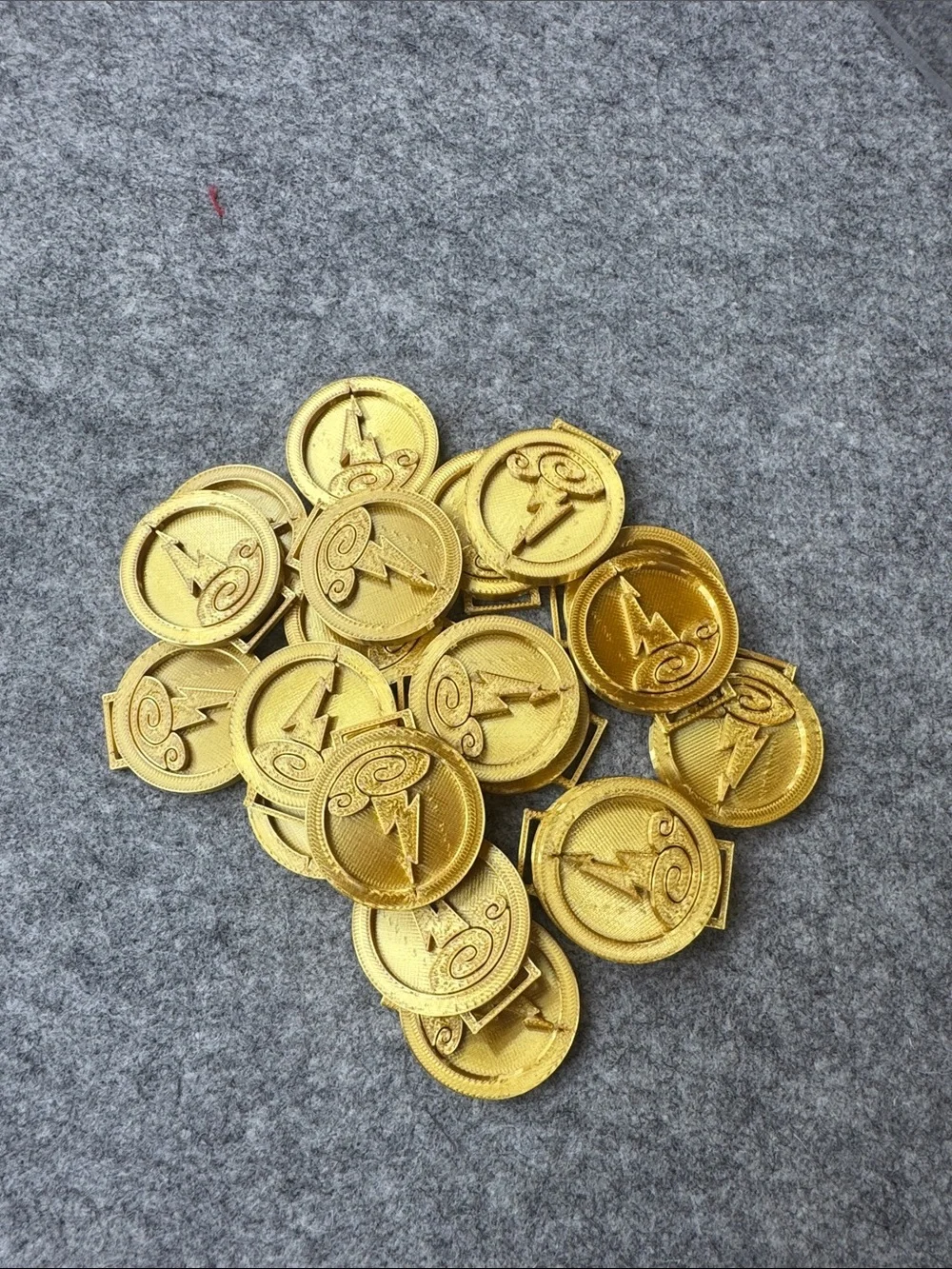 Gold Coin Patch Set - Decorative Round Embroidered Accessories